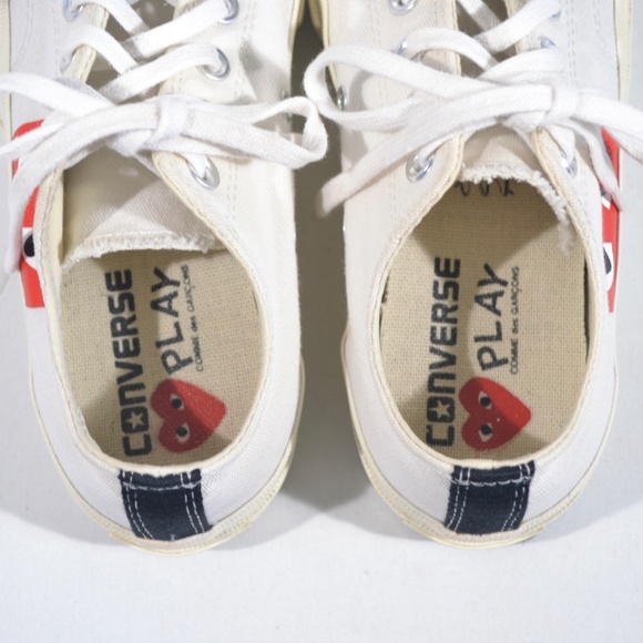 CONVERSE X COMME DES GARCONS CHUCK TAYLOR LOW TOP SNEAKERS SZ 5M/ 7W - Picture 9 of 12